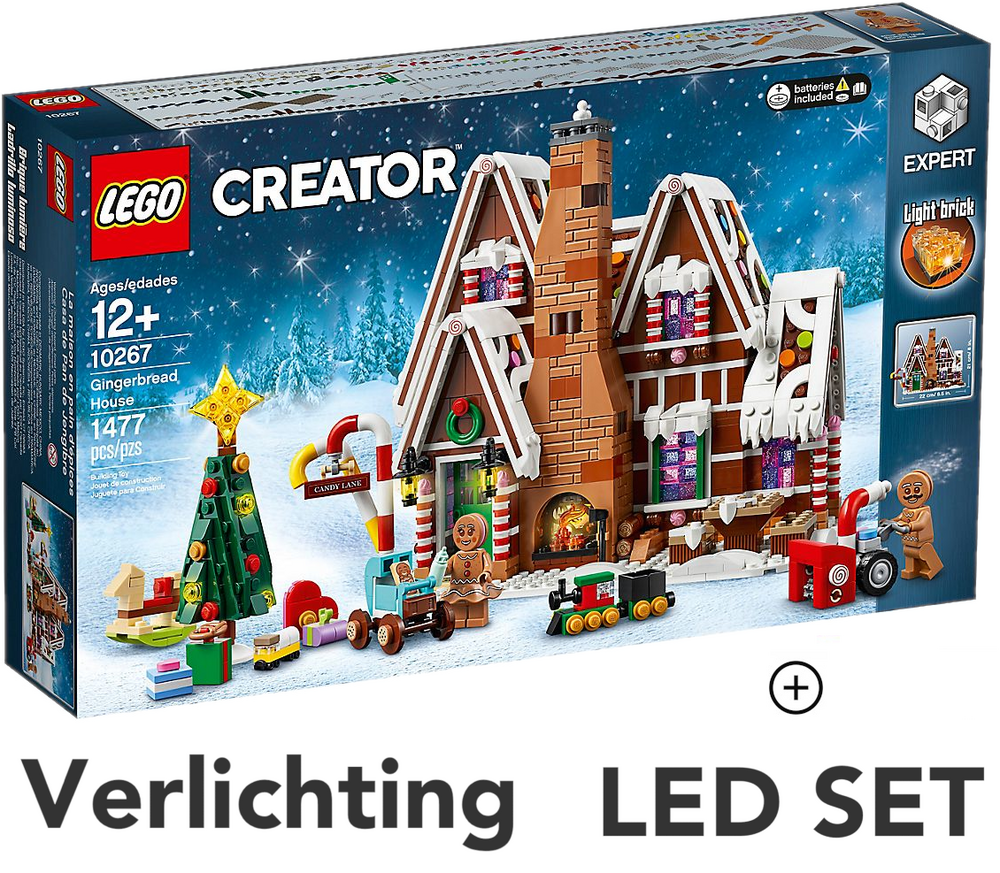 LEGO 10267 Peperkoekhuisje met LED Verlichting