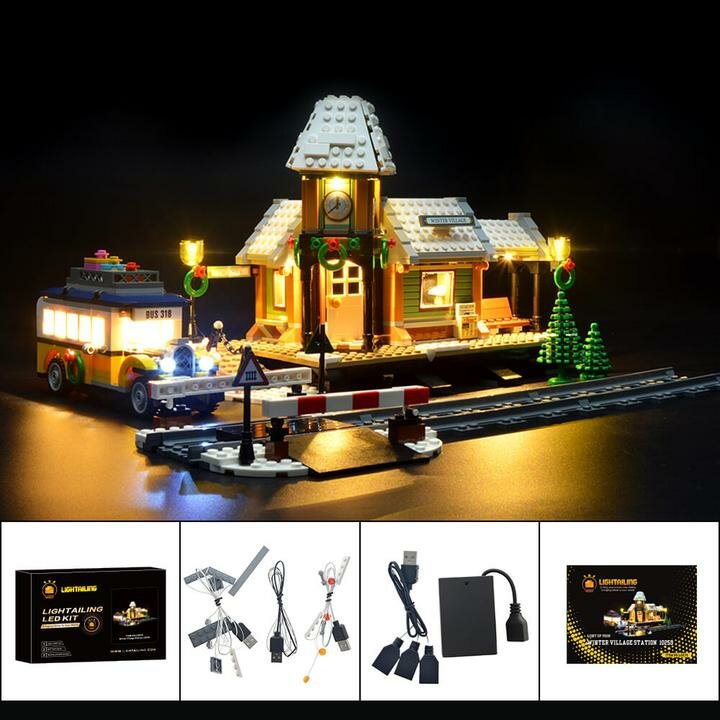 LED Verlichting voor LEGO 10259 Winter Village Station