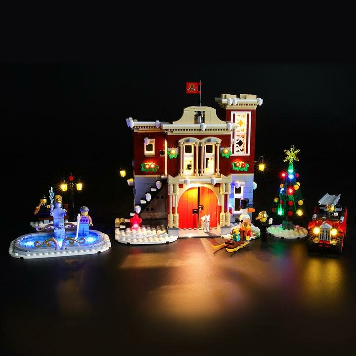 LED Verlichting voor LEGO 10263 Winter Village Fire Station
