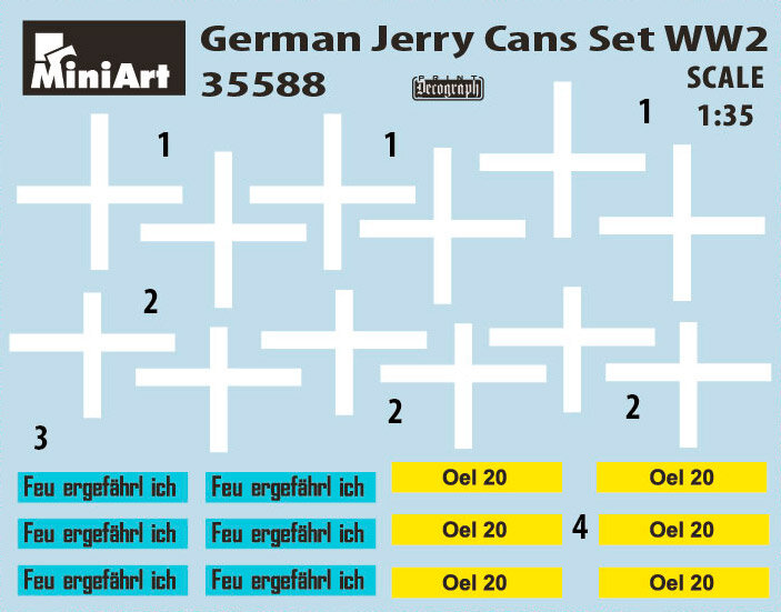 MiniArt 35588 German Jerry Cans Set WW2 1/35