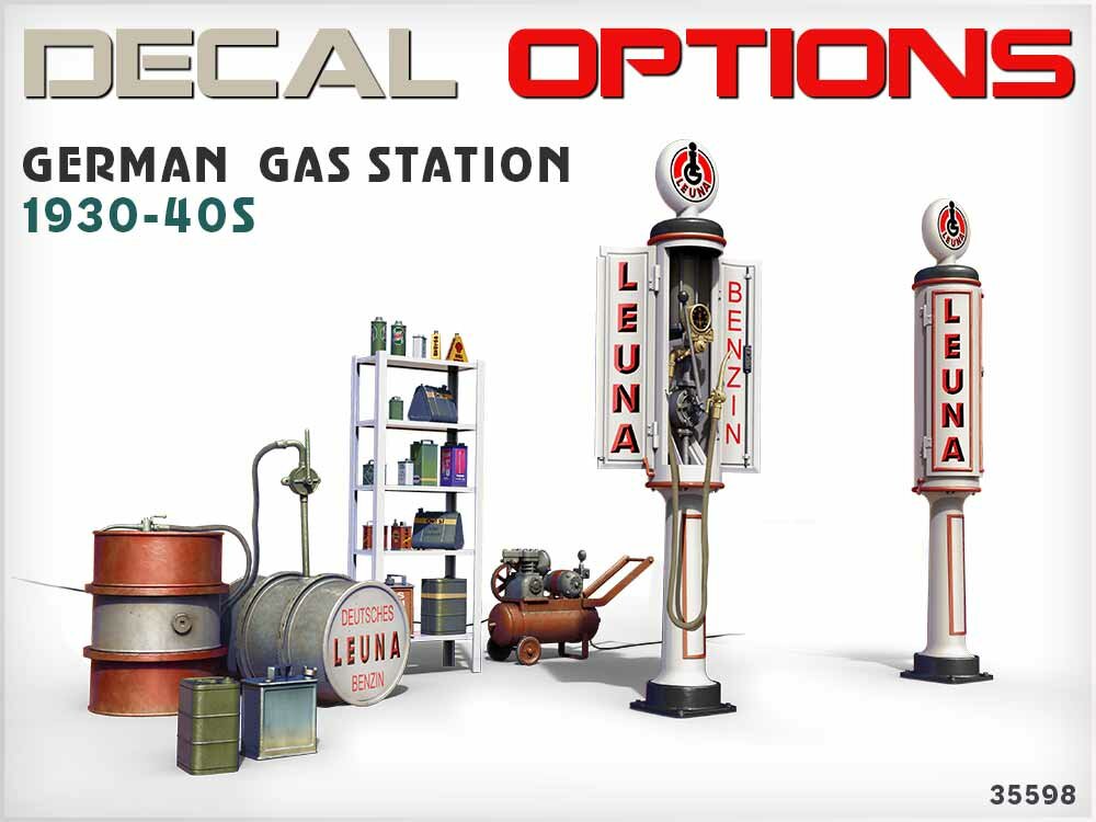 MiniArt 35598 German Gas Station 1930-40s 1/35