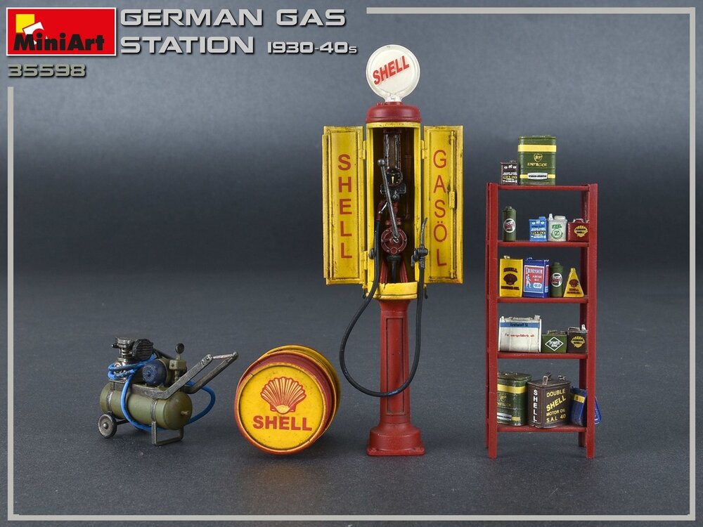MiniArt 35598 German Gas Station 1930-40s 1/35
