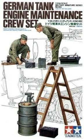 Tamiya 35180 German Tank Engine Maintenance Crew Set 1/35