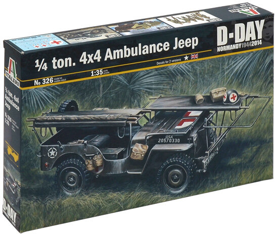 Italeri 1/4 ton. 4x4 Ambulance Jeep 1:35 (326)