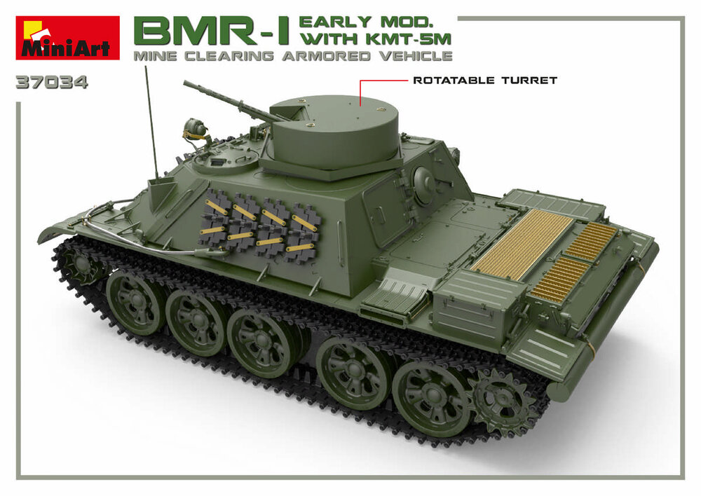 MiniArt 37034 BMR-1 Early Mod. with KMT-5M 1/35