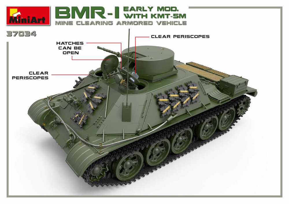 MiniArt 37034 BMR-1 Early Mod. with KMT-5M 1/35