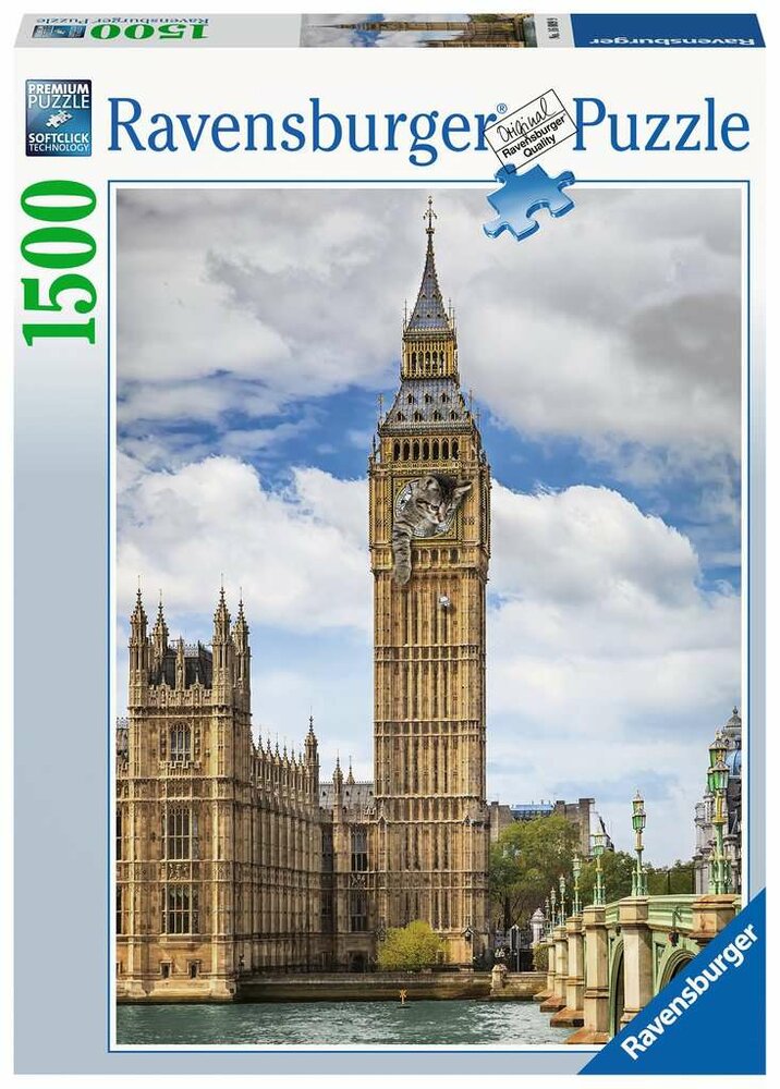 Ravensburger Grappige Kat op de Big Ben #160099