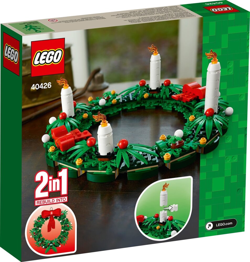 LEGO 40426 Kerstkrans 2-in-1