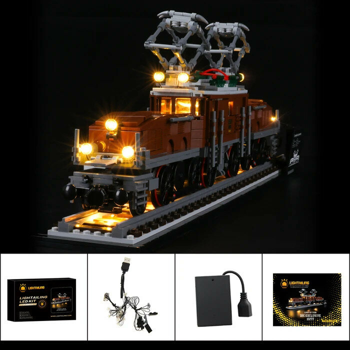 LEGO 10277 Krokodil Locomotief met LED Verlichting