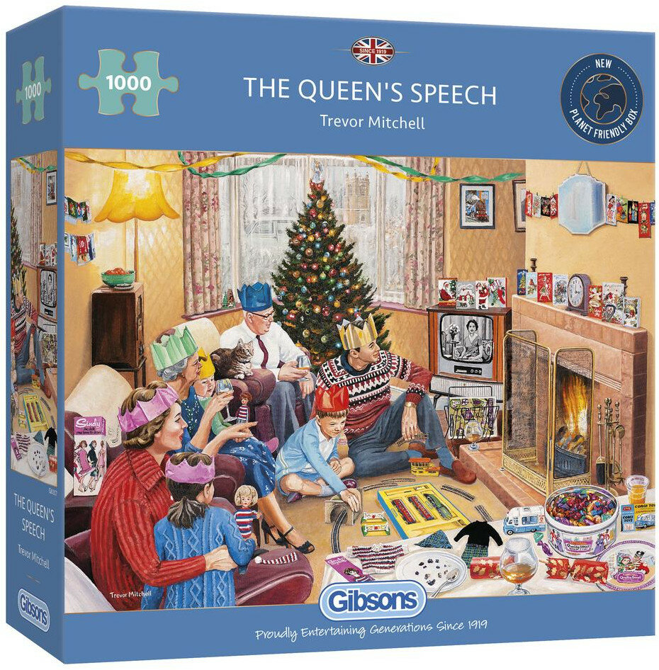 Gibsons The Queen&#039;s Speech #G6307 Puzzel
