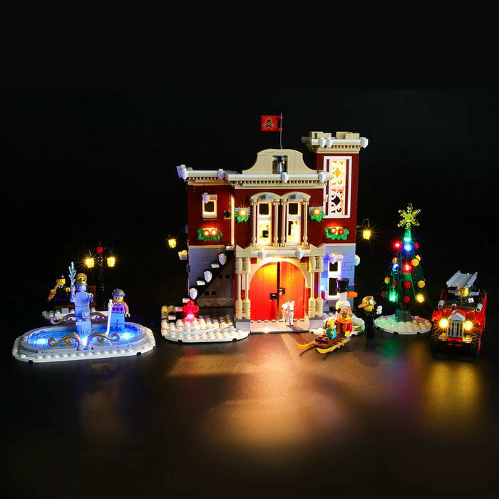 LEGO 10263 Winter Village Fire Station met LED Verlichting