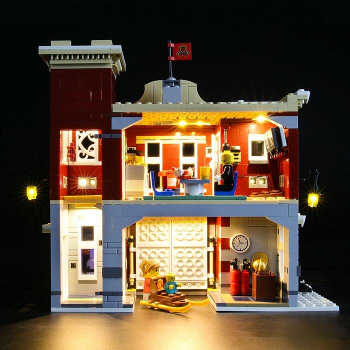 LEGO 10263 Winter Village Fire Station met LED Verlichting