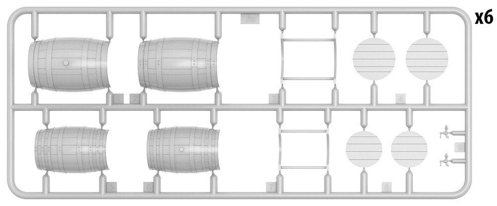 MiniArt 35630 Wooden Barrels Medium Size 1:35