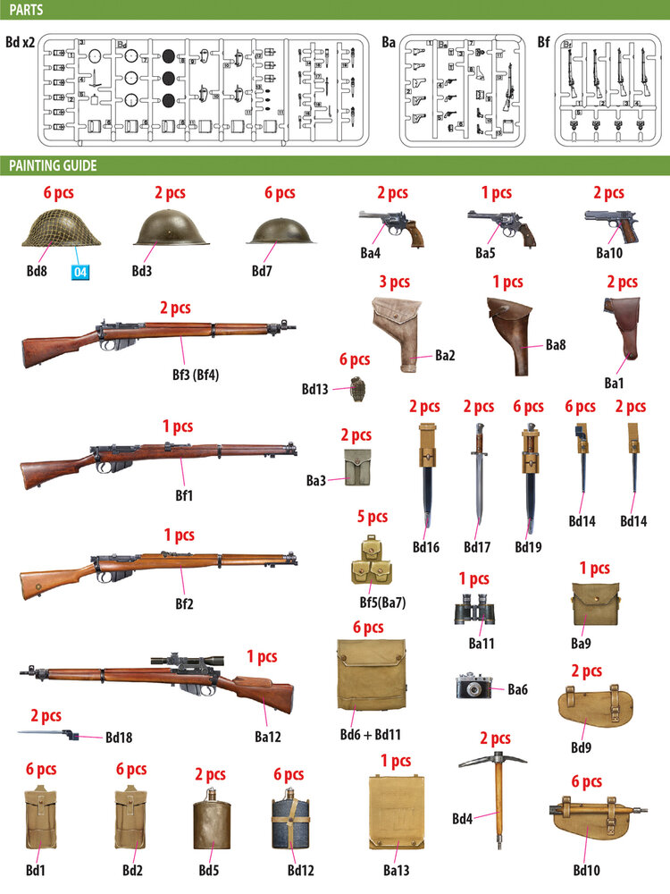 MiniArt 35368 British Infantry Weapons &amp; Equipment 1/35