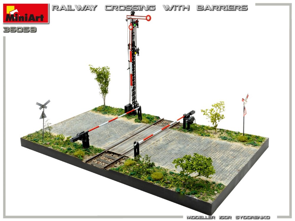 MiniArt 36059 Railroad Crossing 1/35