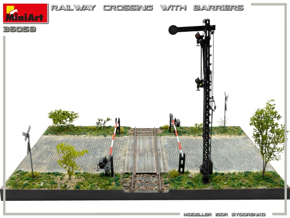 MiniArt 36059 Railroad Crossing 1/35
