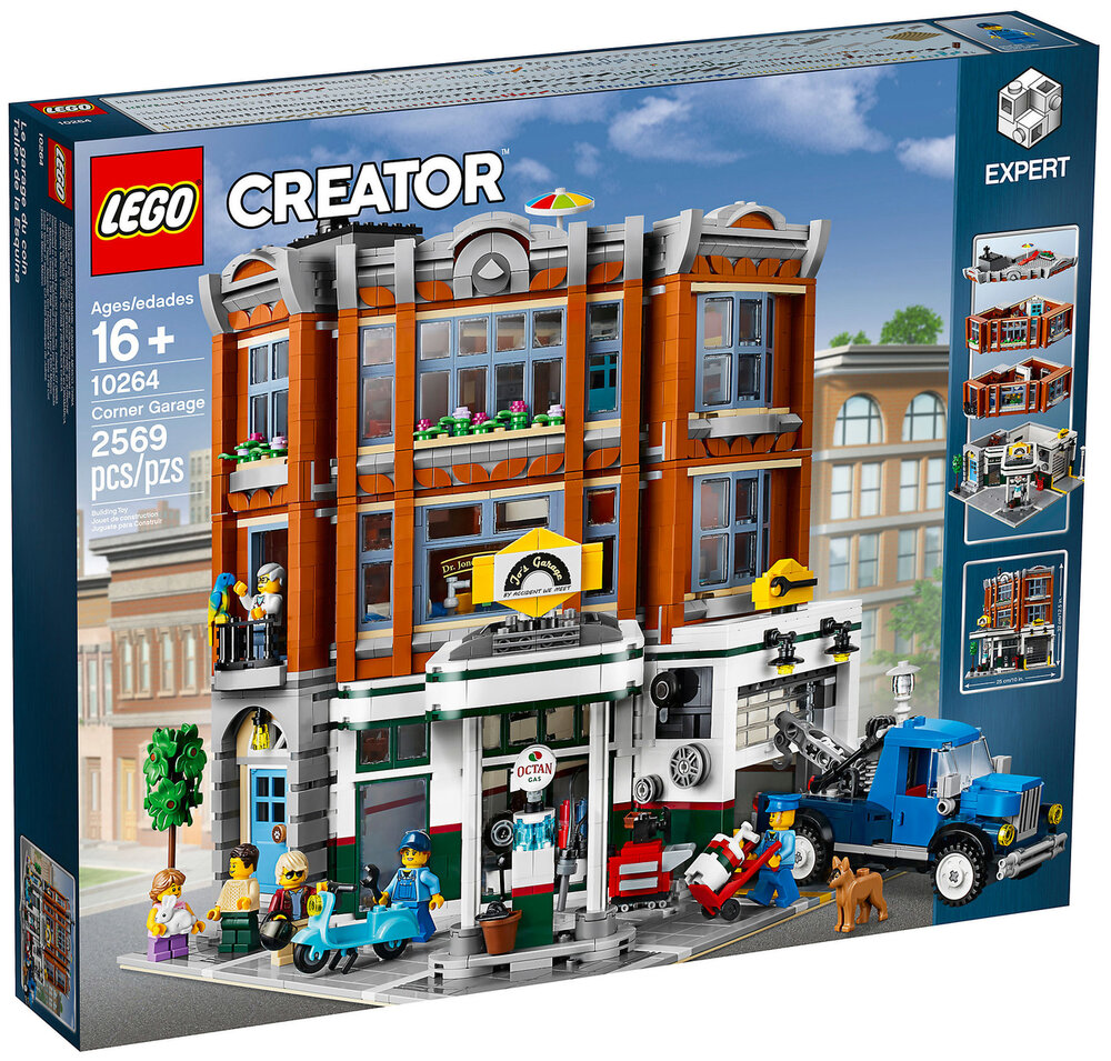 LEGO 10264 Garage op de Hoek met LED verlichting