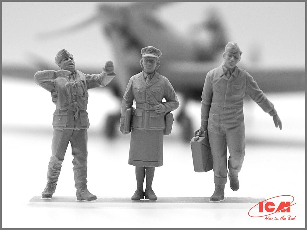 ICM 48081 RAF Pilots and Ground Personnel 1/48