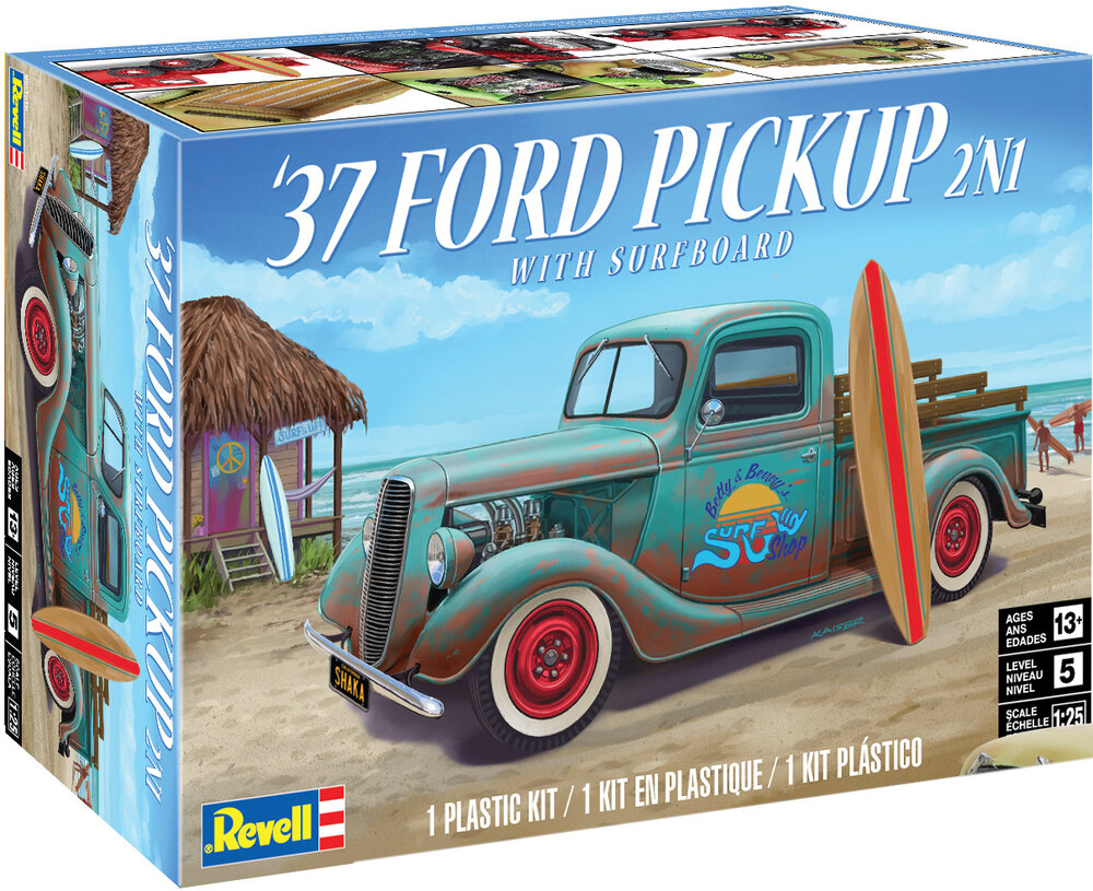 Revell 14516 Ford Pickup with Surfboard 1:25