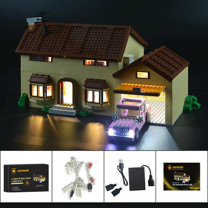 LED Verlichting voor LEGO 71006 Simpsons House