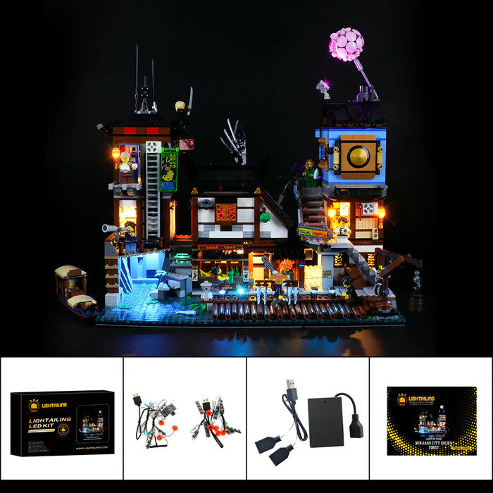 LED Verlichting voor LEGO 70657 NINJAGO City Docks