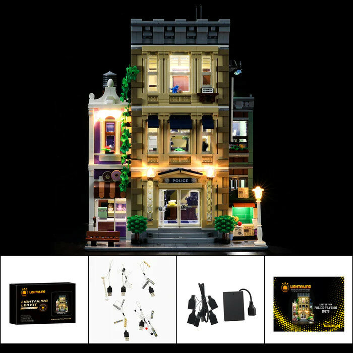 LED Verlichting voor LEGO 10278 Police Station LGK411
