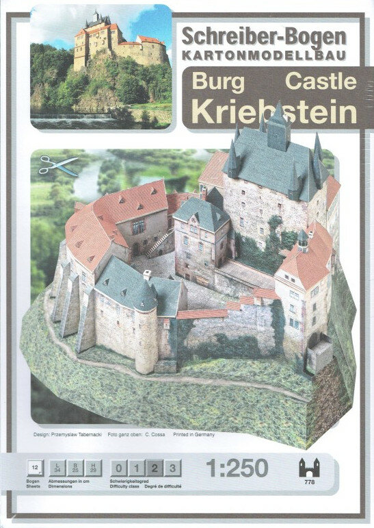 Schreiber Bogen Castle Kriebstein #778 Bouwplaat