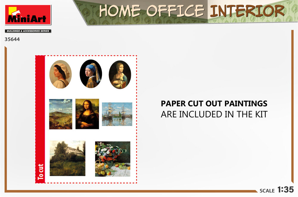 MiniArt 35644 Home Office Interior 1:35