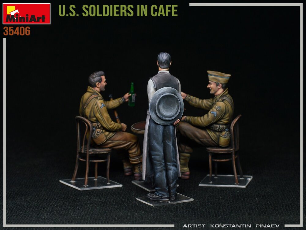 MiniArt 35406 U.S. Soldiers in Cafe 1:35