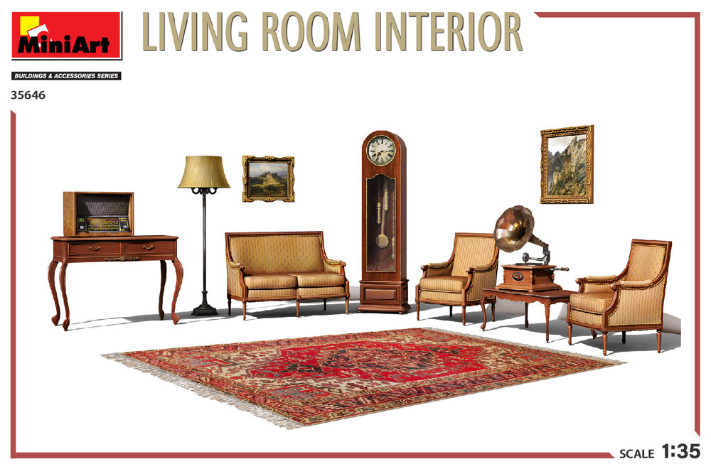MiniArt 35646 Living Room Interior 1/35