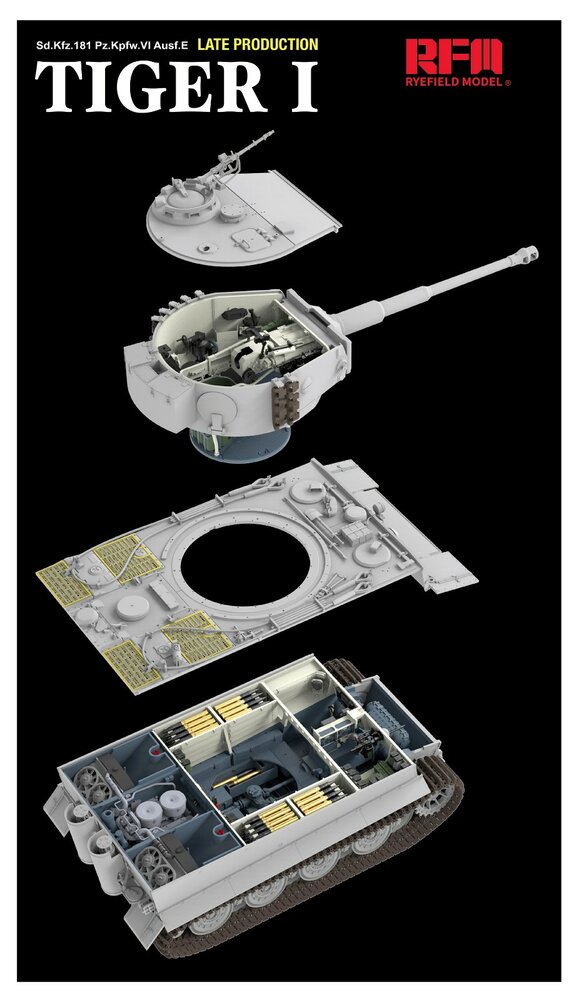 RyeField Model RM-5080 Sd.Kfz. 181 Pz.kpfw. VI Ausf. E Tiger I 1/35