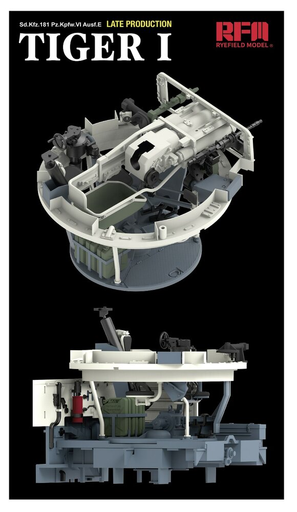 RyeField Model RM-5080 Sd.Kfz. 181 Pz.kpfw. VI Ausf. E Tiger I 1/35