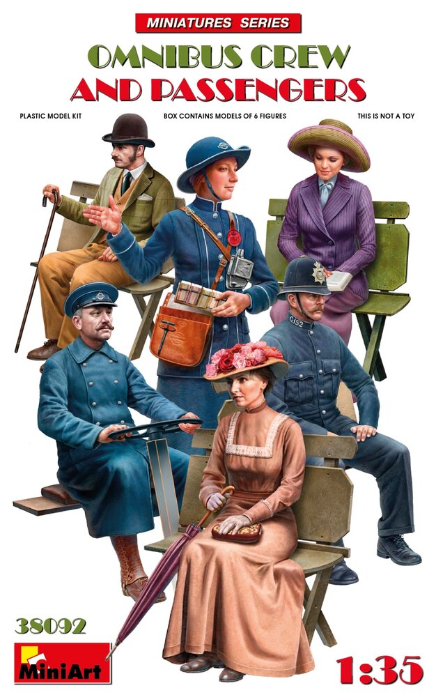 MiniArt 38092 Omnibus Crew and Passengers 1/35