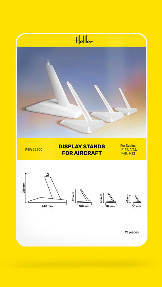 Heller 95200 Display Stands for Aircrafts