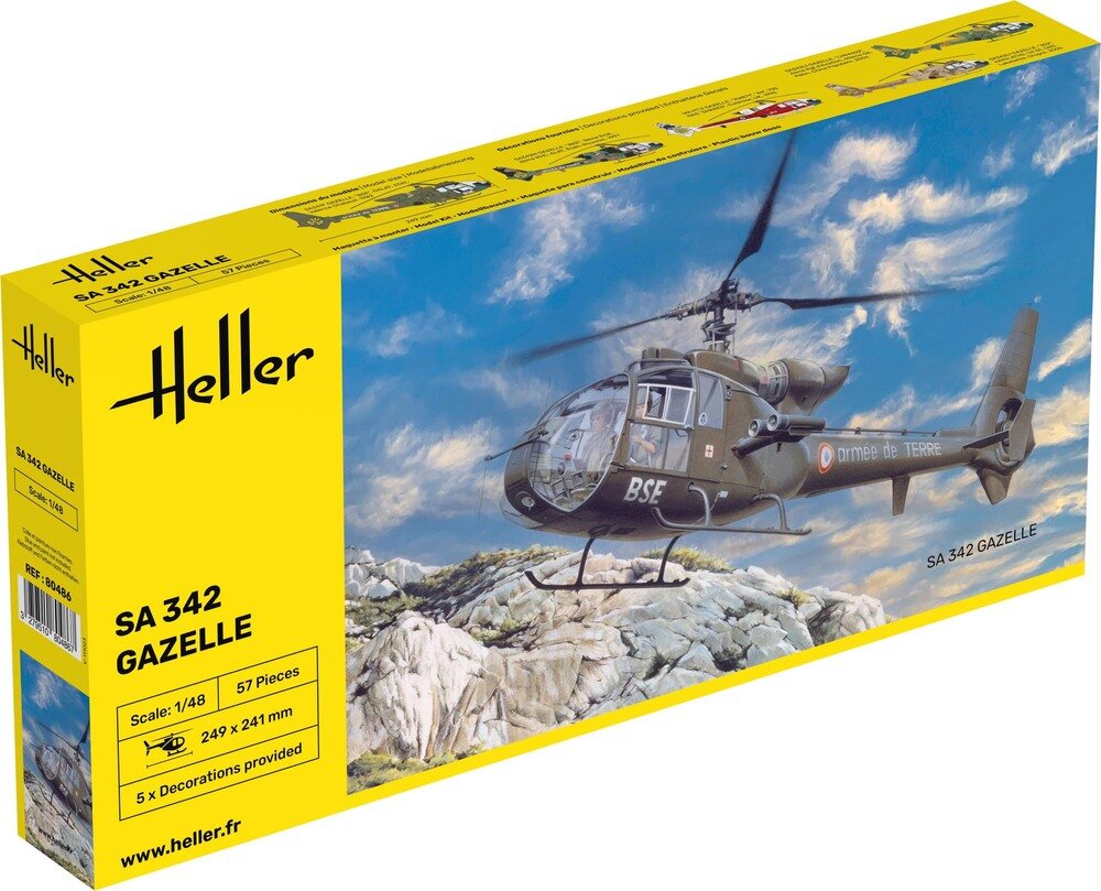 Heller 80486 SA 342 Gazelle 1/48
