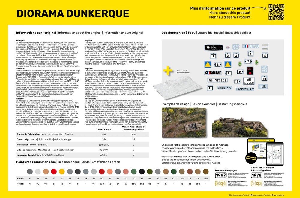 Heller 30326 Diorama Dunkerque 1/35