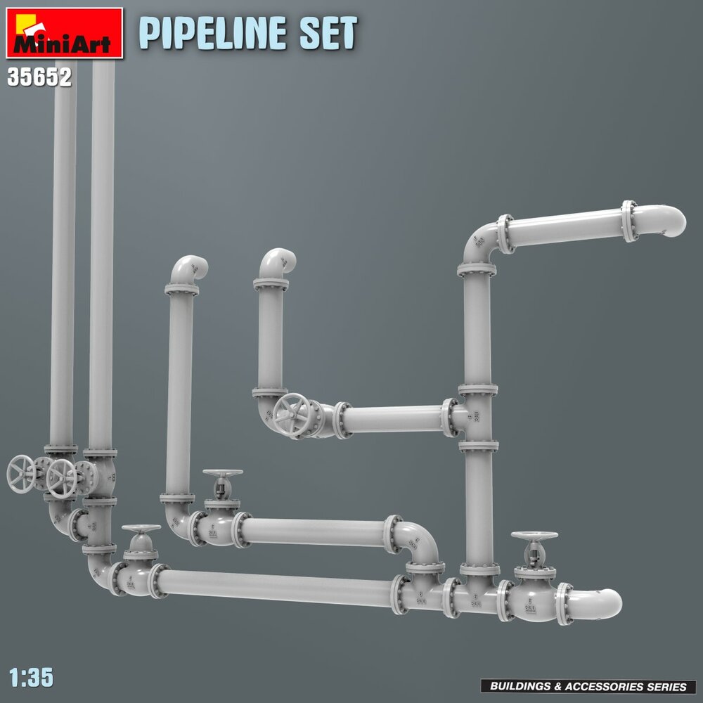 MiniArt 35652 Pipeline Set 1/35