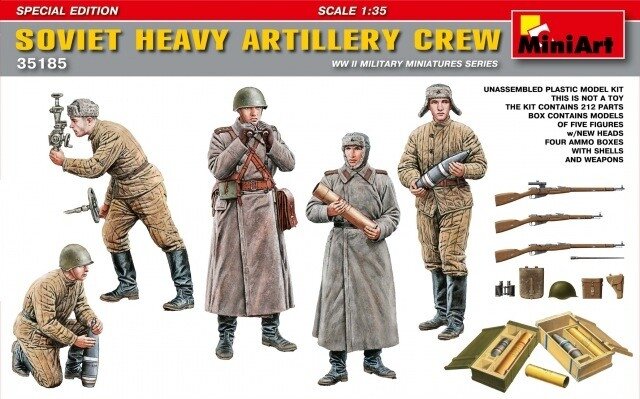 MiniArt Soviet Heavy Artillery Crew 1:35 (35185)