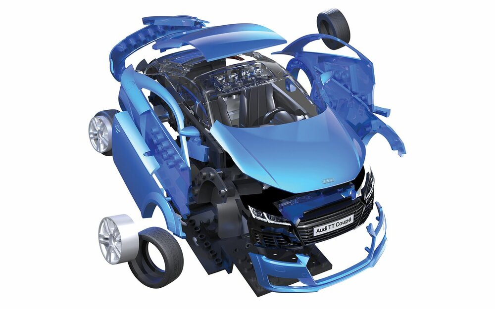 Airfix J6054 QuickBuild Audi TT Coupe - Blue
