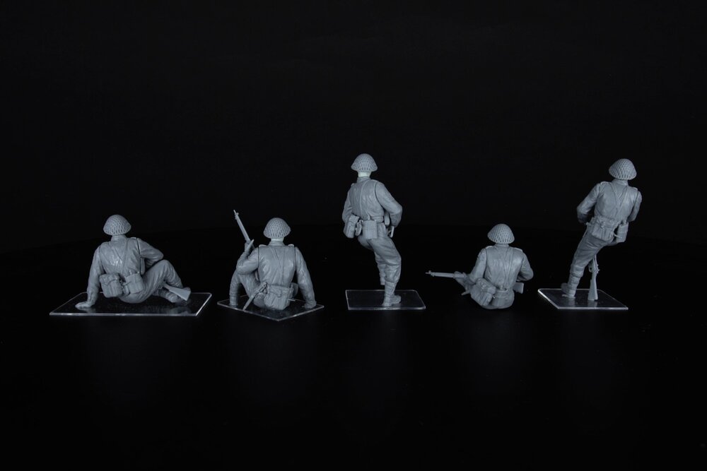 MiniArt 35496 British Tank Riders (NW Europe). Resin Heads 1/35