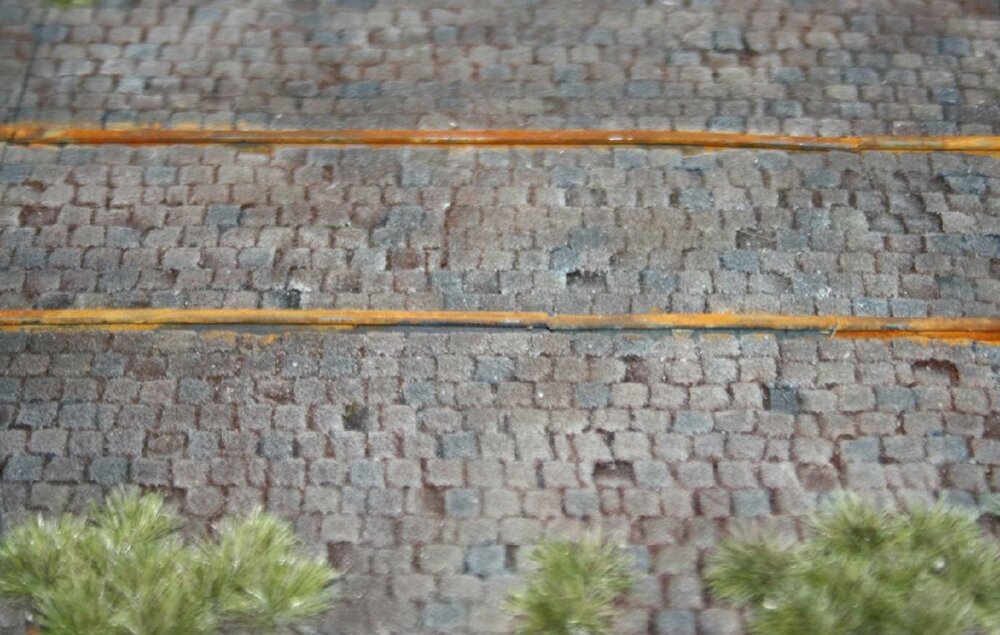 Dioramaplaat met sporen 1/35