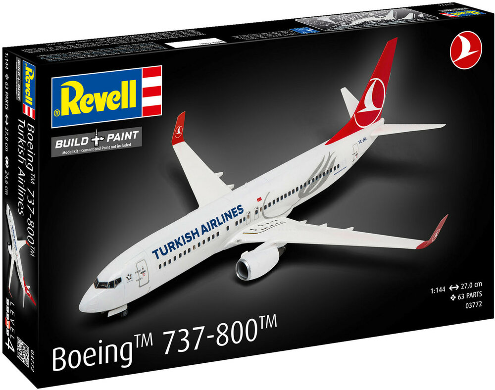Revell 03772 Boeing 737-800 &quot;Turkish Airlines&quot; 1/144