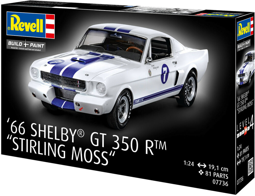 Revell 07736 1966 Shelby GT 350 R &quot;Stirling Moss&quot; 1/24