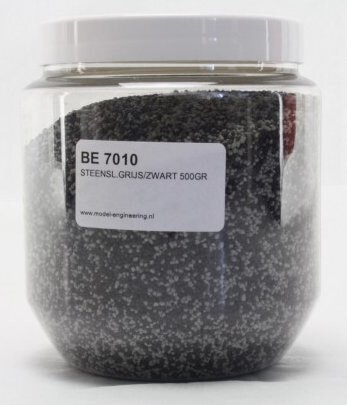 Berka Steenslag Grijs / Zwart 500GR (7010)