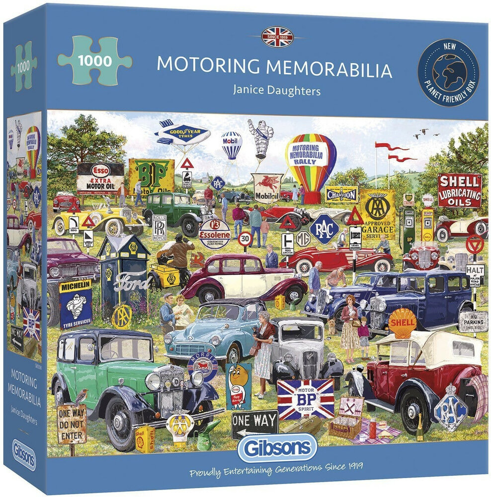 Gibsons Motoring Memorabilia #G6306 Puzzel