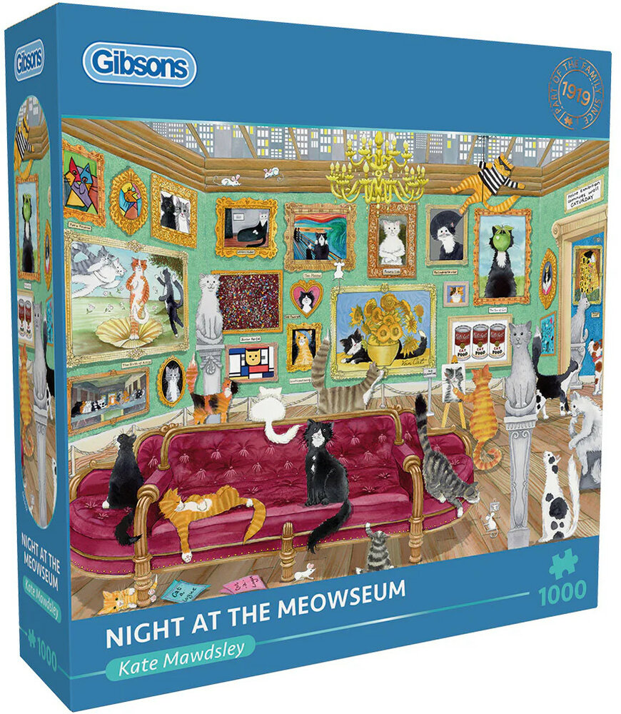 Gibsons Night at the Meowseum #G6402 Puzzel