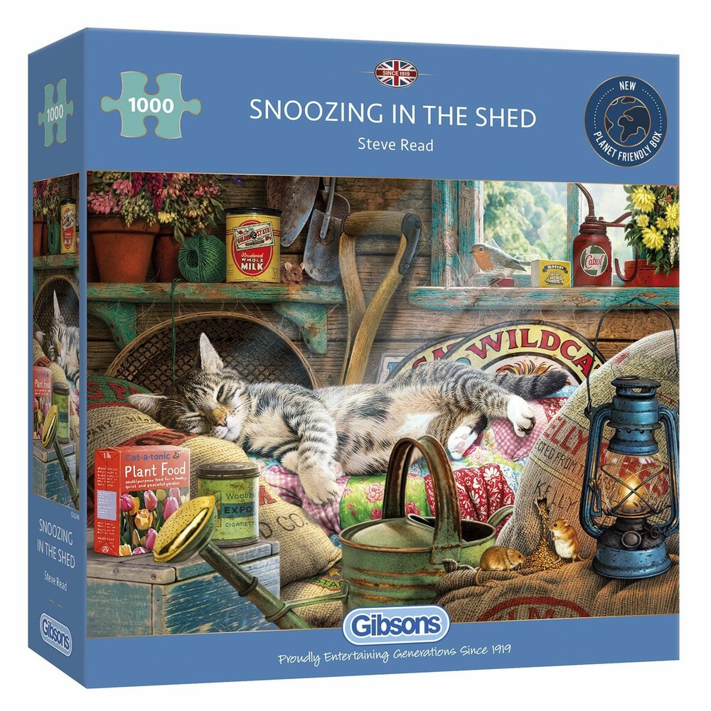 Gibsons Snoozing in the Shed #G6248 Puzzel