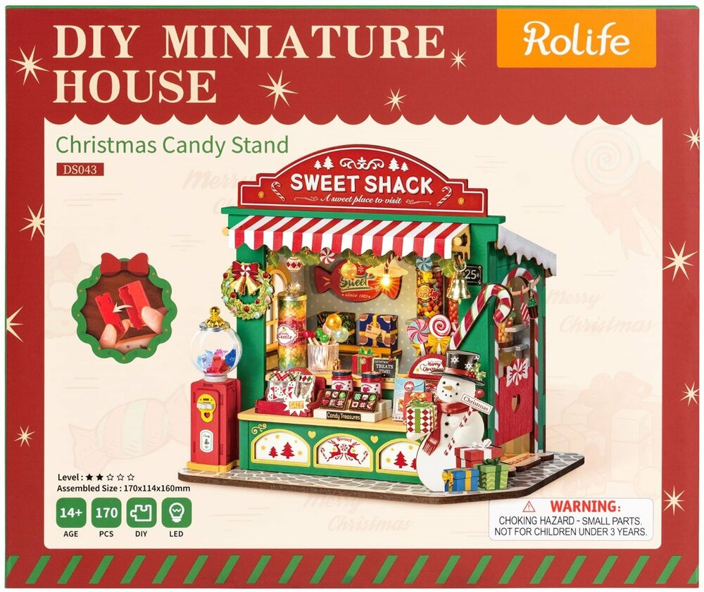 Robotime Christmas Candy Stand #DS043