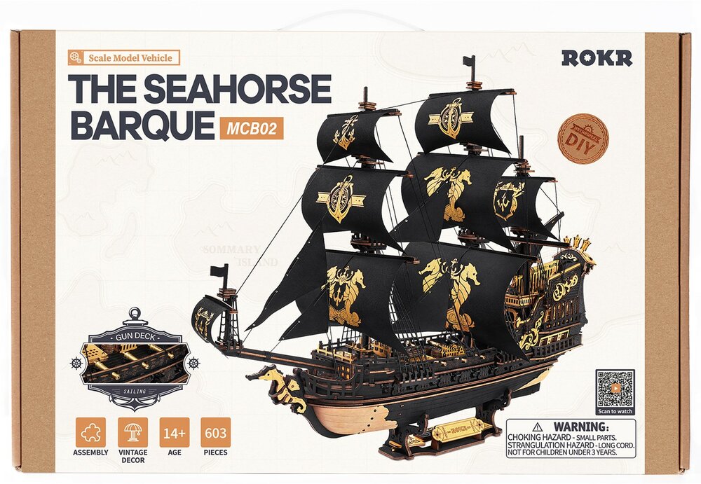 Robotime The Seahorse Barque #MCB02