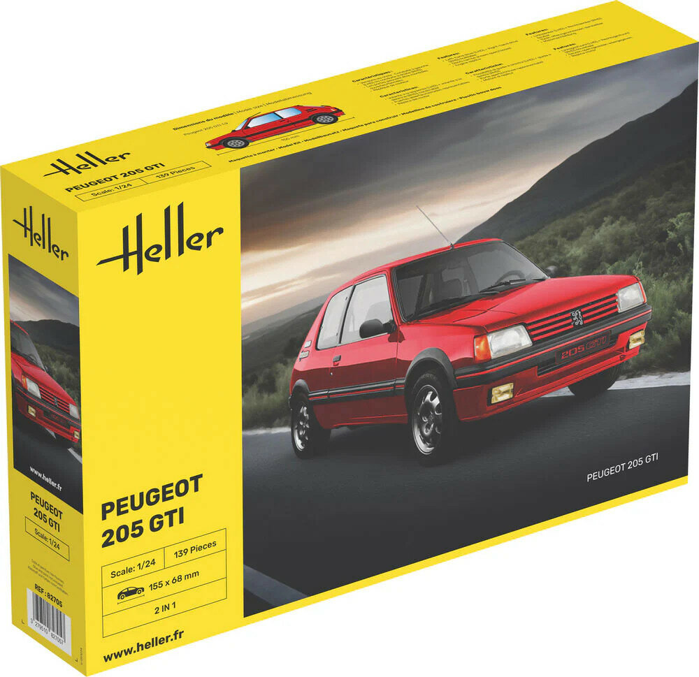 Heller 82705 Peugeot 205 GTI 1/24